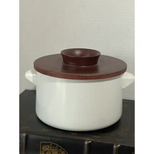 Brown And Cream‎ Marmite Suisse Langenthal Lid Stoneware Casserole Switzerland